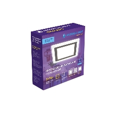 Встраиваемый cветодиодный светильник с подсветкой Ambrella light DCR390 3W+3W 4200K+4200K 220-240V 105*105*20 (A75*75)