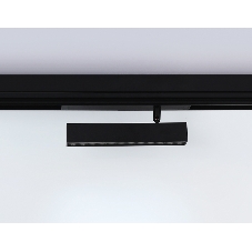 Управляемый светодиодный светильник для шинопровода Magnetic Ambrella light GL1342 BK черный IP20 12W 3000K-6400K 220V 24° 232*25*112 (Без ПДУ)