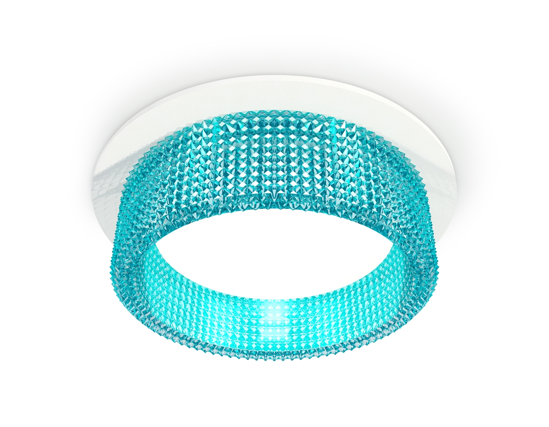 Комплект встраиваемого светильника Ambrella light XC8050033 SWH/BL белый песок/голубой GX53 (C8050, N8488)