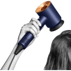 Фен Dyson HD07 синий/медный, 1600 Вт, компактный, ионизация