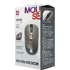 Мышь беспроводная Defender Wave MM-995 бронзовый, 1600 dpi, радиоканал, USB, кнопки - 4