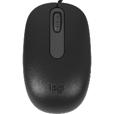 Мышь Logitech M86 черный оптическая 1000dpi USB для ноутбука (910-007661)