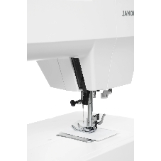 Швейная машина Janome 1522RD белый/красный, электромеханическая, вертикальный качающийся, 25 операций, петля автомат