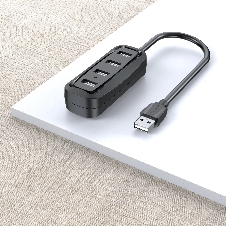 USB-концентратор Vention VAS-J43-B015, USB 2.0, USB 4 порта, USB