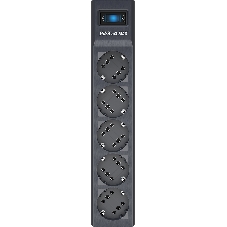 Сетевой фильтр Pilot sG-Max 5 outlets (GP), 15А/3.3 kVt, automatic circuit-breaker, 7 m, gfaphite