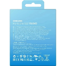 Внешний SSD Samsung T5 EVO, 2TB, USB 3.2 Gen 1 Type-C, R/W 460/460, черный