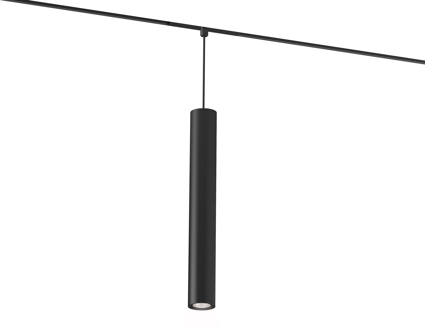 Акцентный подвесной светильник GL4525 BK черный IP20 12W 3CCT 3000-6000K SMART 48V 24° D40*300