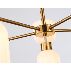 Люстра Ambrella light LH56093/10 BS/FR латунь/белый матовый E14*10 max 40W D700*510