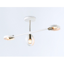 Светильник Ambrella light TR8228/3 WH/SB белый/бронза E27/3 max 40W 660*165*300