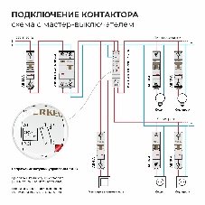 Контактор модульный Werkel 25 A 2NO (1 мод.) W941M25O
