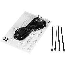 Блок питания Digma DPSU-400W-WH, 400 Вт, 80 PLUS белый, 120 мм, черный