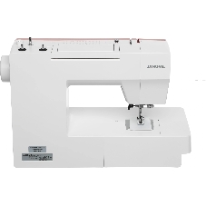 Швейная машина Janome 1522RD белый/красный, электромеханическая, вертикальный качающийся, 25 операций, петля автомат