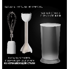 Блендер погружной Polaris PHB 1476 1400Вт белый