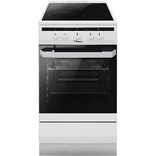 Плита электрическая Hansa FCCW54002 белый, конфорок 4 шт, духовка 68 л, 50 см x 85 см x 60 см