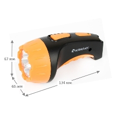 Фонарь LED 3804 (аккум 220В черн/жел. 4 LED; SLA пласт. короб) Ultraflash 9215