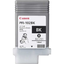 Картридж струйный Canon PFI-102Bk (0895B001) черный (130 мл.) для Canon iPF605, iPF610, iPF650, iPF655, iPF710, iPF750, iPF755, LP17, iPF510