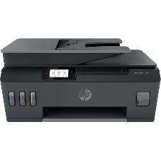 МФУ струйное HP Smart Tank 615 AiO (Y0F71A), A4, цветной, печ. до 22 стр/мин. (ч/б) до 16 стр/мин. (цвет), скан. до 5 стр/мин. (ч/б) 3 стр/мин. (цвет), 1200 x 1200 dpi (ч/б печать, скан.) 1200 x 4800 dpi (печать цвет), USB, Wi-Fi, BlueTooth, Air Print, Mopria