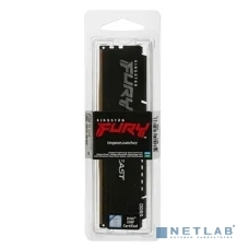Оперативная память Kingston Fury Beast, DDR5, 8Gb (1x8GB), 5200MHz, CL40, DIMM, с радиатором, черный