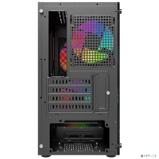 Компьютерный корпус Powercase Mistral Micro A3B ARGb, Tempered Glass, 2x 140мм ARGb PWM+1x 120мм ARGb PWM, черный, mATX (CMMAB-A3-V2)