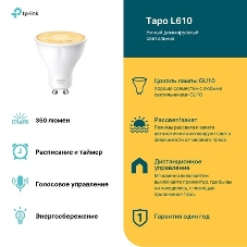 Умная диммируемая Wi-Fi лампа TP-Link Tapo L610