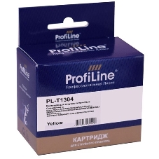 Картридж струйный ProfiLine PL-T1304 для принтеров Epson Stylus SX525WD/SX535WD/SX620/Office B42WD/BX525/BX535/BX625FWD/BX635FWD/BX925/BX935/WorkForce 525/630/3010/3520DWF/3530/3540/7015/7515/7525 с чернилами Yellow 10,1 мл