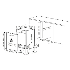 Встраиваемая посудомоечная машина Beko BDIS15063, белый, 44.8 см, 10 компл., 46 дБ, класс A
