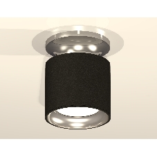 Светильник Ambrella Light XS7402080 SBK/PSL черный песок/серебро полированное MR16 GU5.3 (N7927, C7402, N7023)