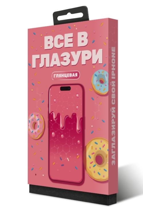 Защитное стекло Глазурь Розовая для Apple iPhone 17/17 Pro глянец