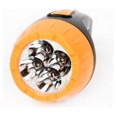 Фонарь LED 3804 (аккум 220В черн/жел. 4 LED; SLA пласт. короб) Ultraflash 9215