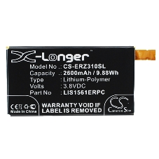 Аккумулятор CameronSino CS-ERZ310SL LIS1561ERPC для Sony Xperia Z3 Compact D5803 LTE 3.8V, 2600mAh, 9.88Wh