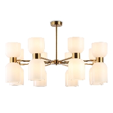 Люстра Ambrella light LH56095/16 BS/FR латунь/белый матовый E14*16 max 40W D860*510