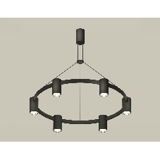 Светильник Ambrella light XB9022151/6 SBK/PSL черный песок/серебро полированное MR16 GU5.3 (С9022, N6112)