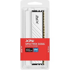 Оперативная память XPG Spectrix D35G RGB, DDR4, 16GB, 3200MHz, CL16, UDIMM, с радиатором, RGB, белый
