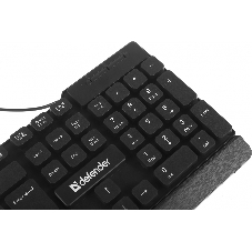 Комплект клавиатура+мышь Defender York C-777 проводной, USB, 1000 DPI, чёрный