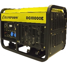 Дизельный генератор CHAMPION DG10000E 10/11кВт 17лс 25л 170кг эл.старт счетчик