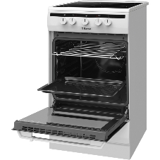 Плита электрическая Hansa FCCW54002 белый, конфорок 4 шт, духовка 68 л, 50 см x 85 см x 60 см