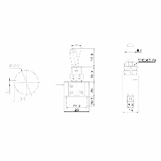 Тумблер Rexant 12V 25А (3c) ON-OFF однополюсный с синей LED подсветкой