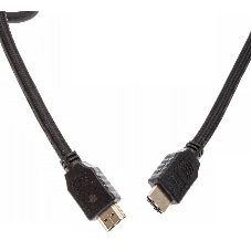 Кабель аудио-видео Cactus CS-HDMI.2-1.5 HDMI (m)/HDMI (m) 1.5м. позолоченные контакты черный