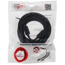 Кабель DisplayPort Gembird/Cablexpert, 5м, 20M/20M, v1.2, черный, экран, пакет (CC-DP2-5M)