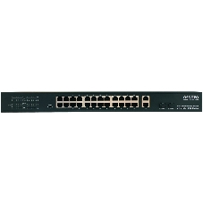 Коммутатор Osnovo SW-62422(400W) 26x100Mb 24PoE+ 400W неуправляемый