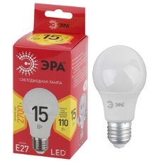 Лампа светодиодная ЭРА LED A60-15W-827-E27 R (диод, груша, 15Вт, тепл, E27)