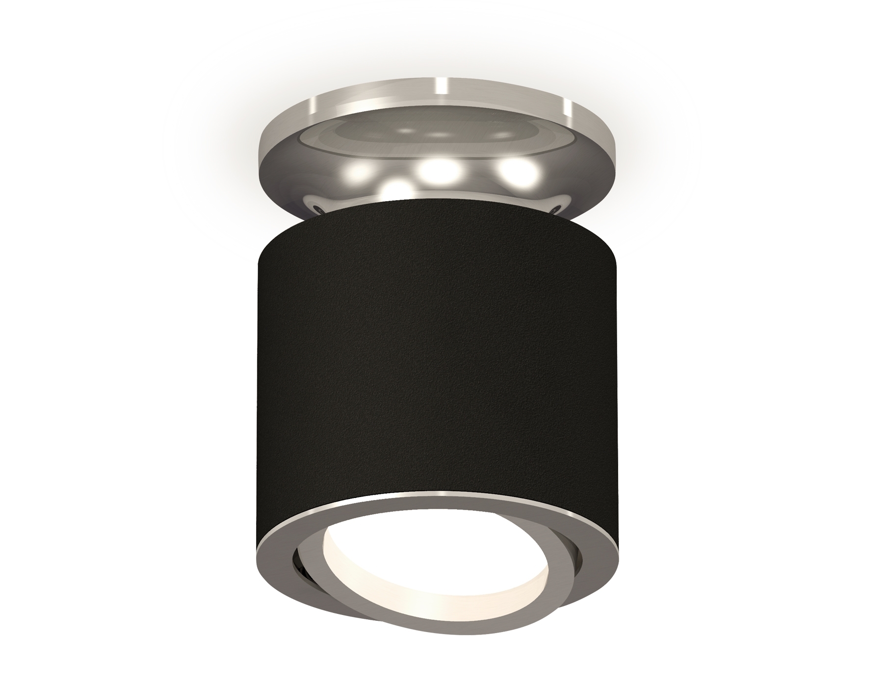 Светильник Ambrella Light XS7402081 SBK/PSL черный песок/серебро полированное MR16 GU5.3 (N7927, C7402, N7003)