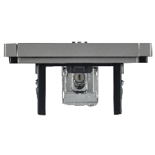 Розетка TV проходная IEK FORTE&PIANO FP529 сталь