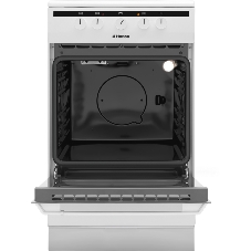Плита электрическая Hansa FCCW54002 белый, конфорок 4 шт, духовка 68 л, 50 см x 85 см x 60 см