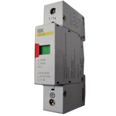 Ограничитель перенапряжения ОПС1-B 1P IEK MOP20-1-B