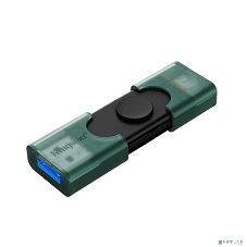 Флешка USB Kingston DataTraveler Duo (DTDEG2/256Gb), 256Gb, USB3.2/Type-C, R/W 150/60, зеленая