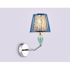 Настенный светильник Ambrella light LH75065 CH/DB хром/темно синий E14 max 40W 230*150*300