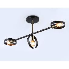Светильник Ambrella light TR8229/3 BK/SB черный/бронза E27/3 max 40W 660*165*300