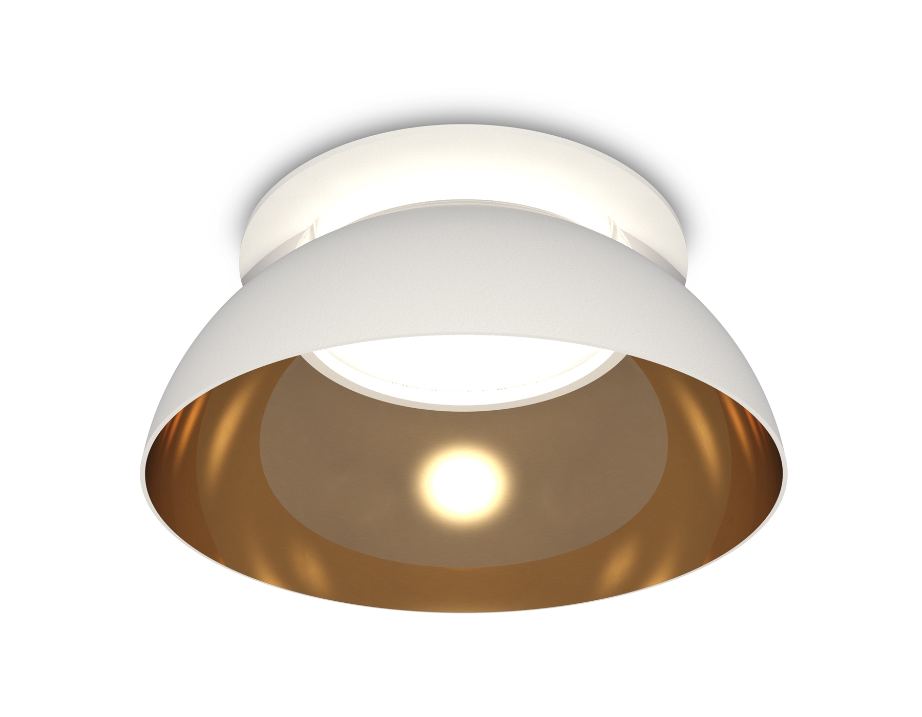 Комплект встраиваемого светильника Ambrella light XC8050101 SWH/PYG/CL белый песок/золото желтое полированное/прозрачный GX53 (C8050, N8144)
