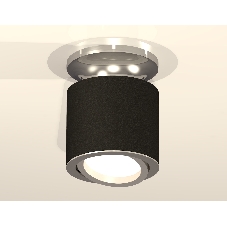 Светильник Ambrella Light XS7402081 SBK/PSL черный песок/серебро полированное MR16 GU5.3 (N7927, C7402, N7003)